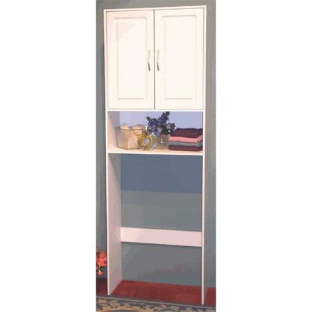 WALL-TO-WALL Double Door Spacesaver - White WA22799